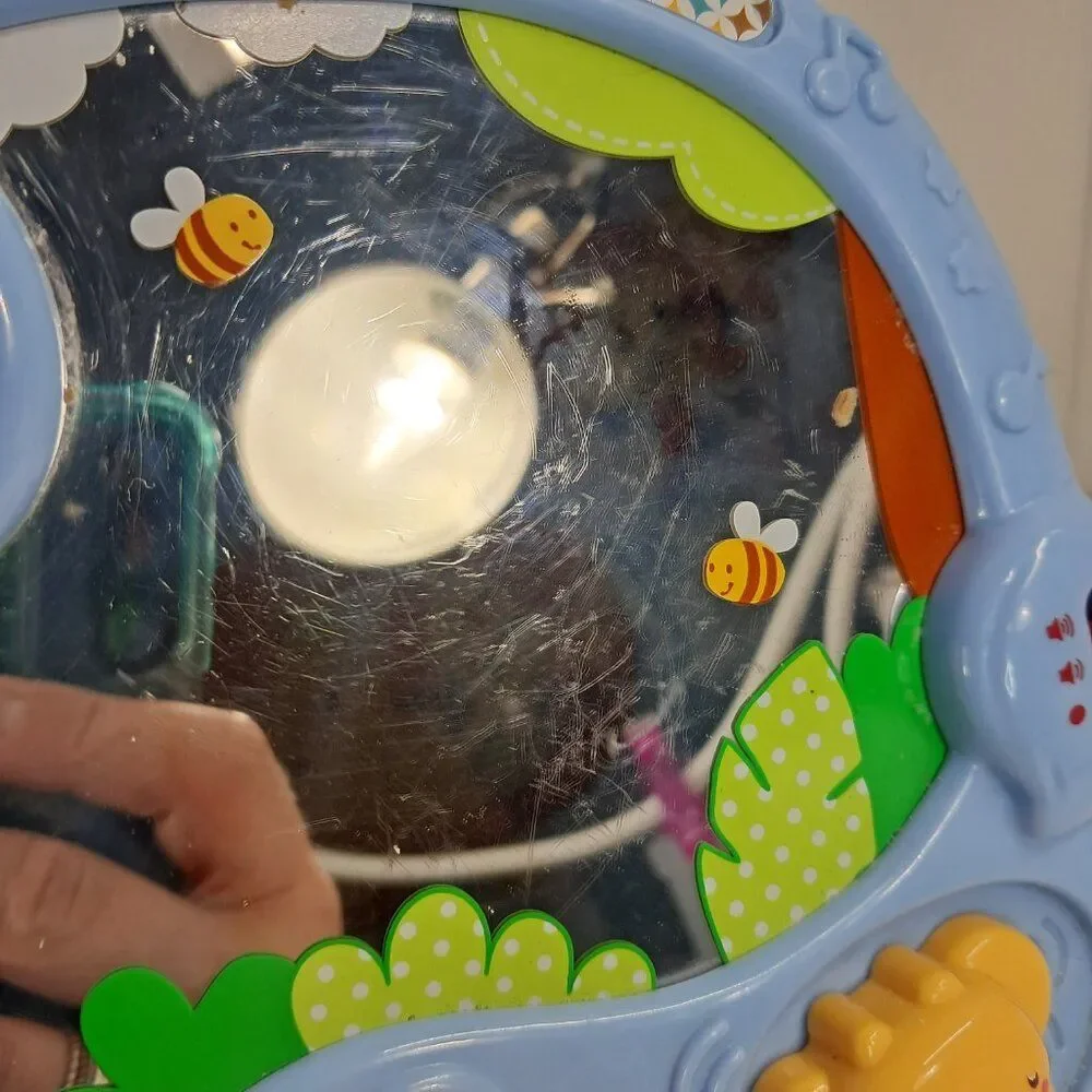 VTech baby Lil’ critters Magical discovery mirror elephant toy music lights WORK
